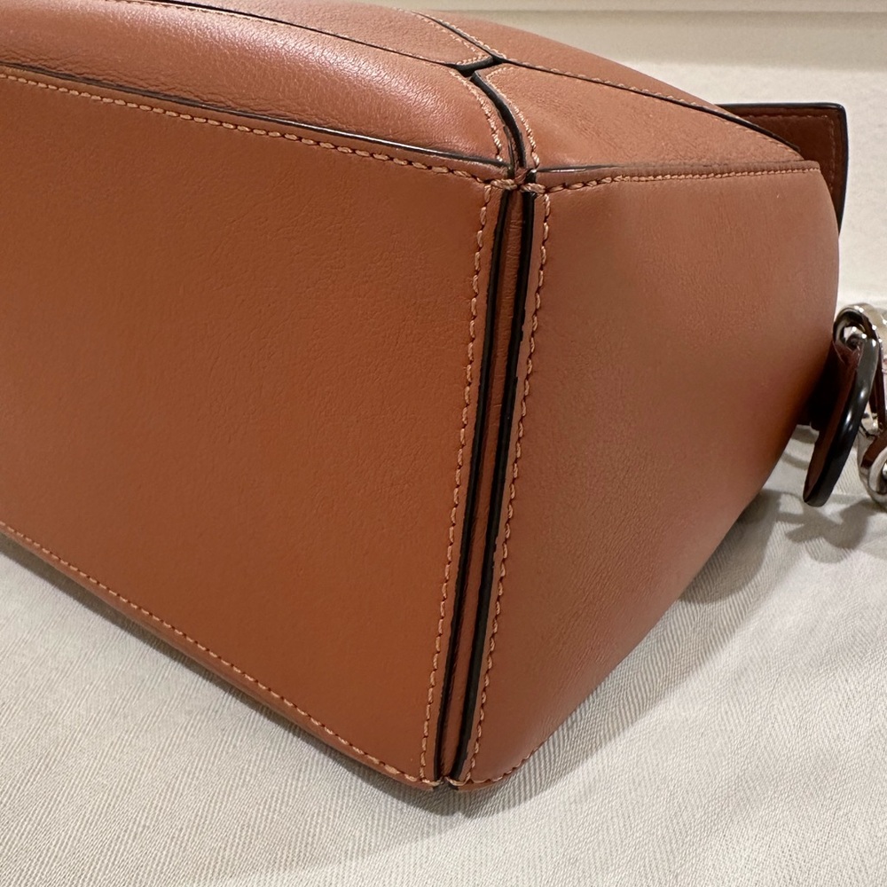 Loewe Small Puzzle Tan Calfskin Silver Hardware - Picture 6 of 8